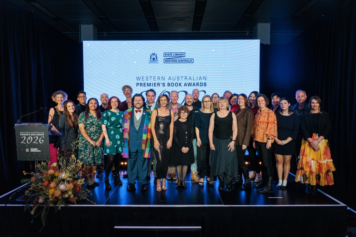 Shortlisted authors on stage