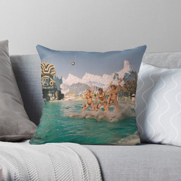 Atlantis Marine Park throw pillow on RedBubble