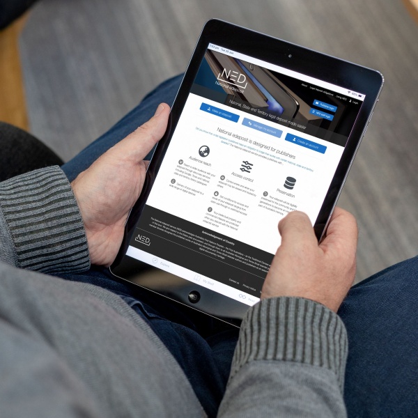 Looking at NED website on a tablet