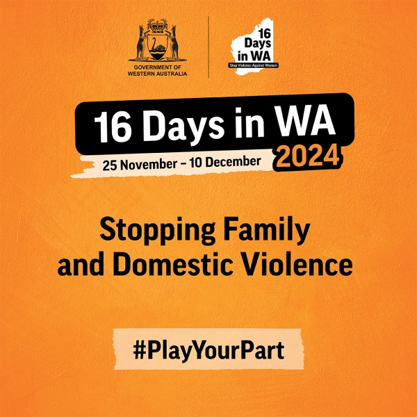 16 Days in WA 2024 promo tile
