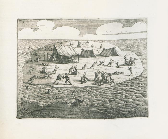illustration from Pelsaerts journal pages 16-17