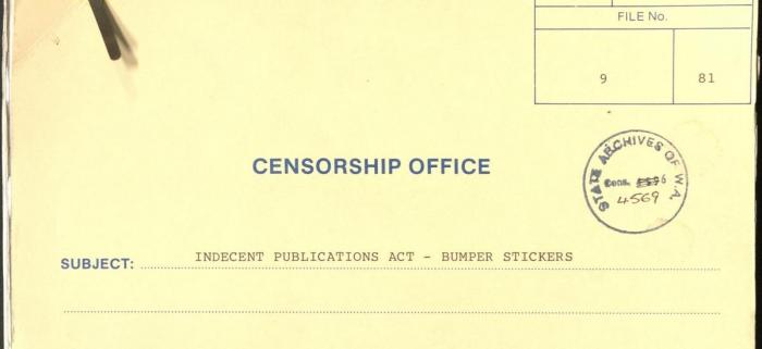 Banned Bumper Stickers  