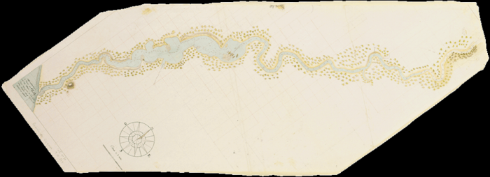 Chart of the Swan River by Francois-Antoine Boniface Heirisson 1801 