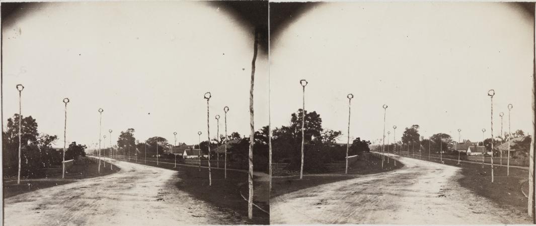 Decorations in Adelaide Terrace Perth for the visit of Prince Alfred