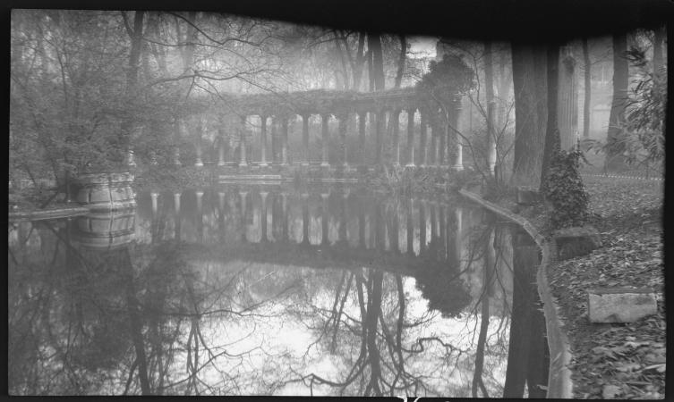 Views in Paris reflecting in the water Around 1920