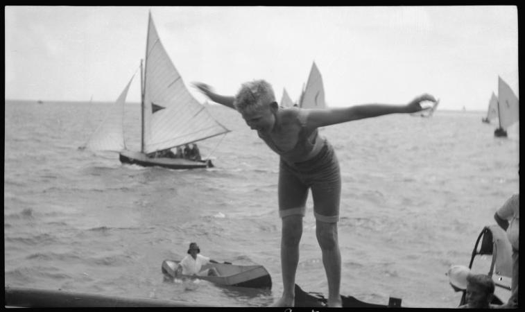  Balancing on the jetty at South Beach Fremantle 1923