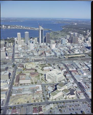 The City of Perth from Aberdeen Street to the river 10 August 1987