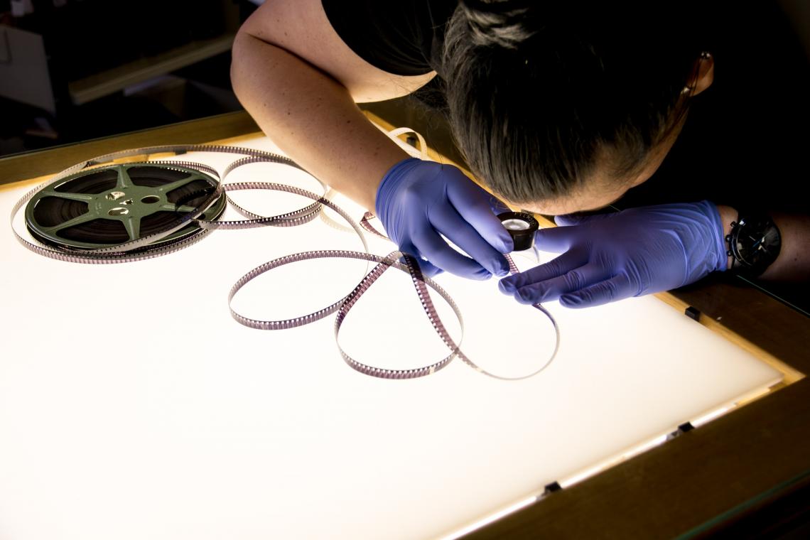Inspecting degraded film