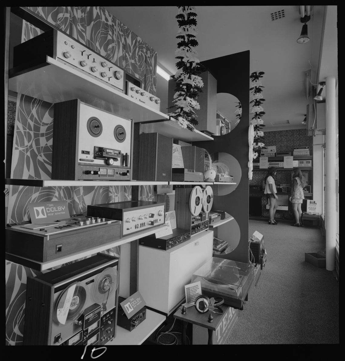 Reel to reel tape players turntables and other sound equipment 1973