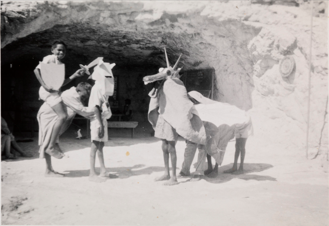 Boys Sir Eglamor and the dragon Gogo Station School c1957-1958