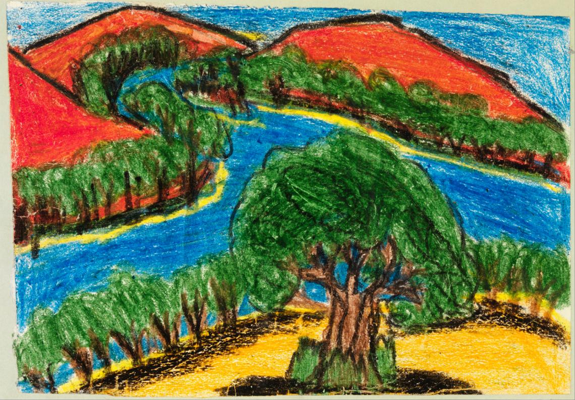 Artwork from Gogo Station School c1957-1958