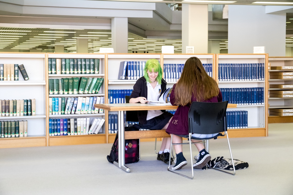 WACE students studying