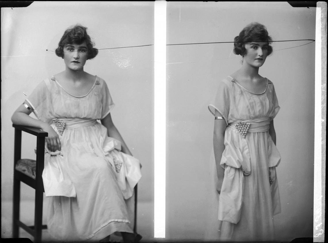 150280PD Studio portrait of Miss Jacob 30 July 1921