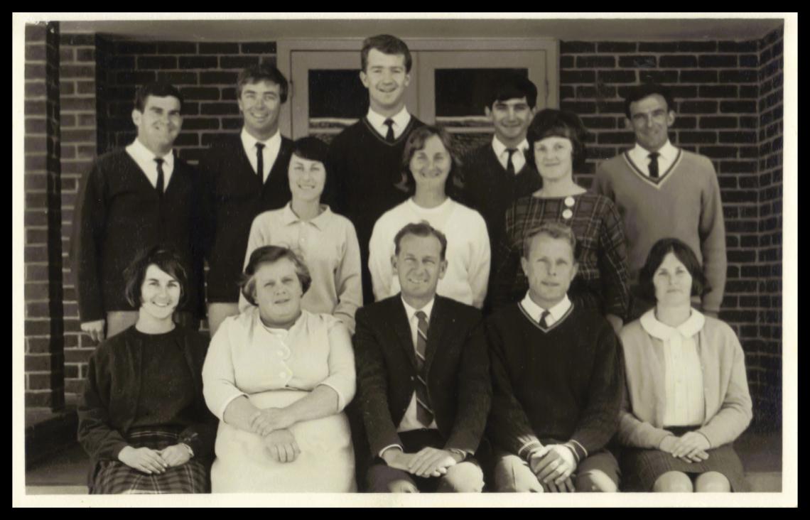 Staff Wongan Hills Junior High School Alison Paynter Fred Marsh Volker Hopfmueller 1966