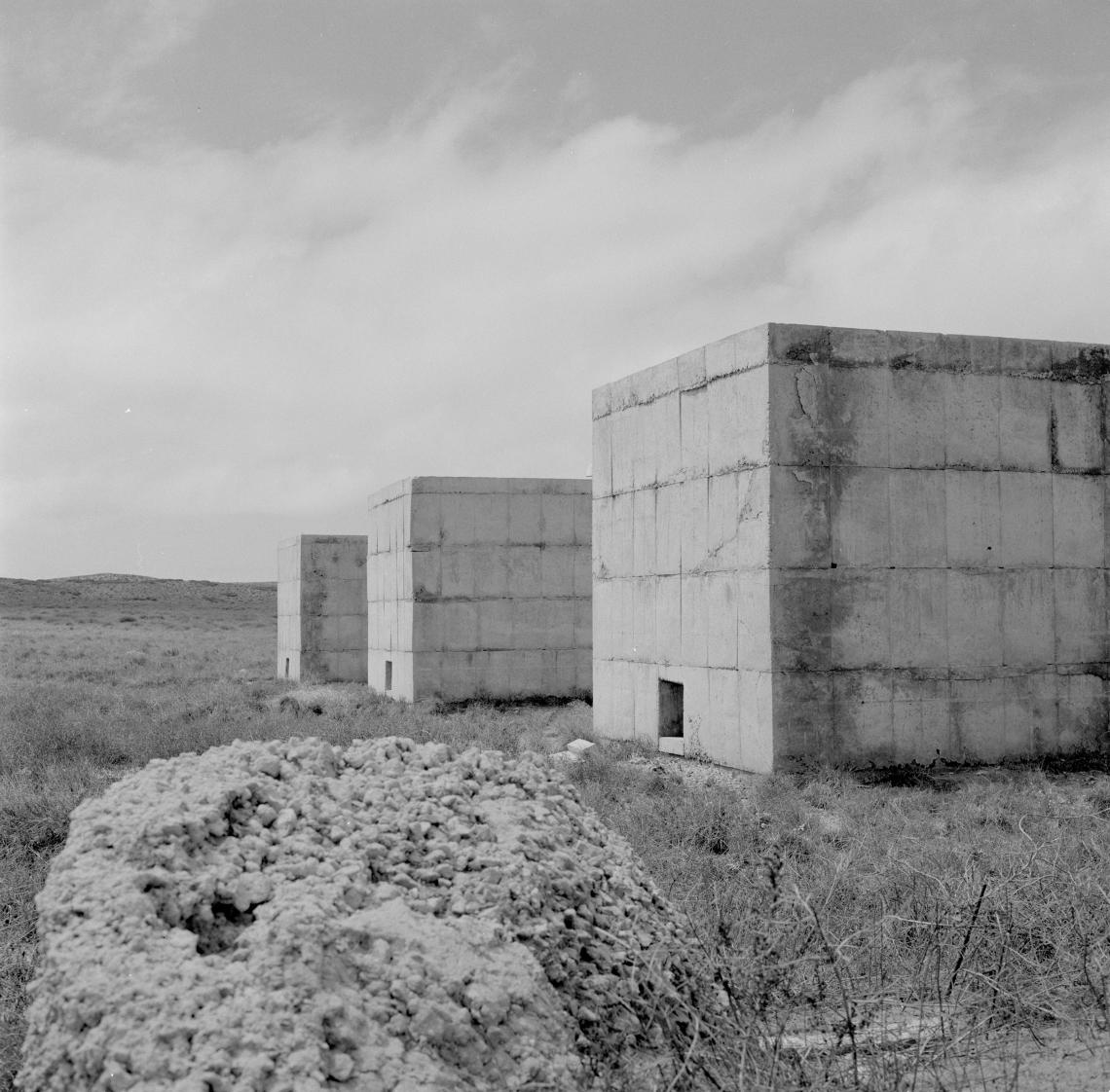 Remains of concrete structures used during nuclear testing at Montebello Islands Western Australia 1956