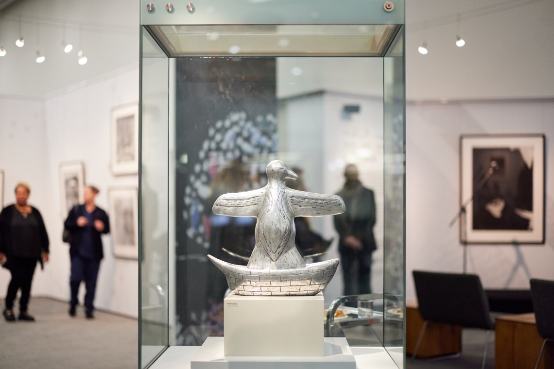 Laurel Nannup exhibition - First Contact maquette