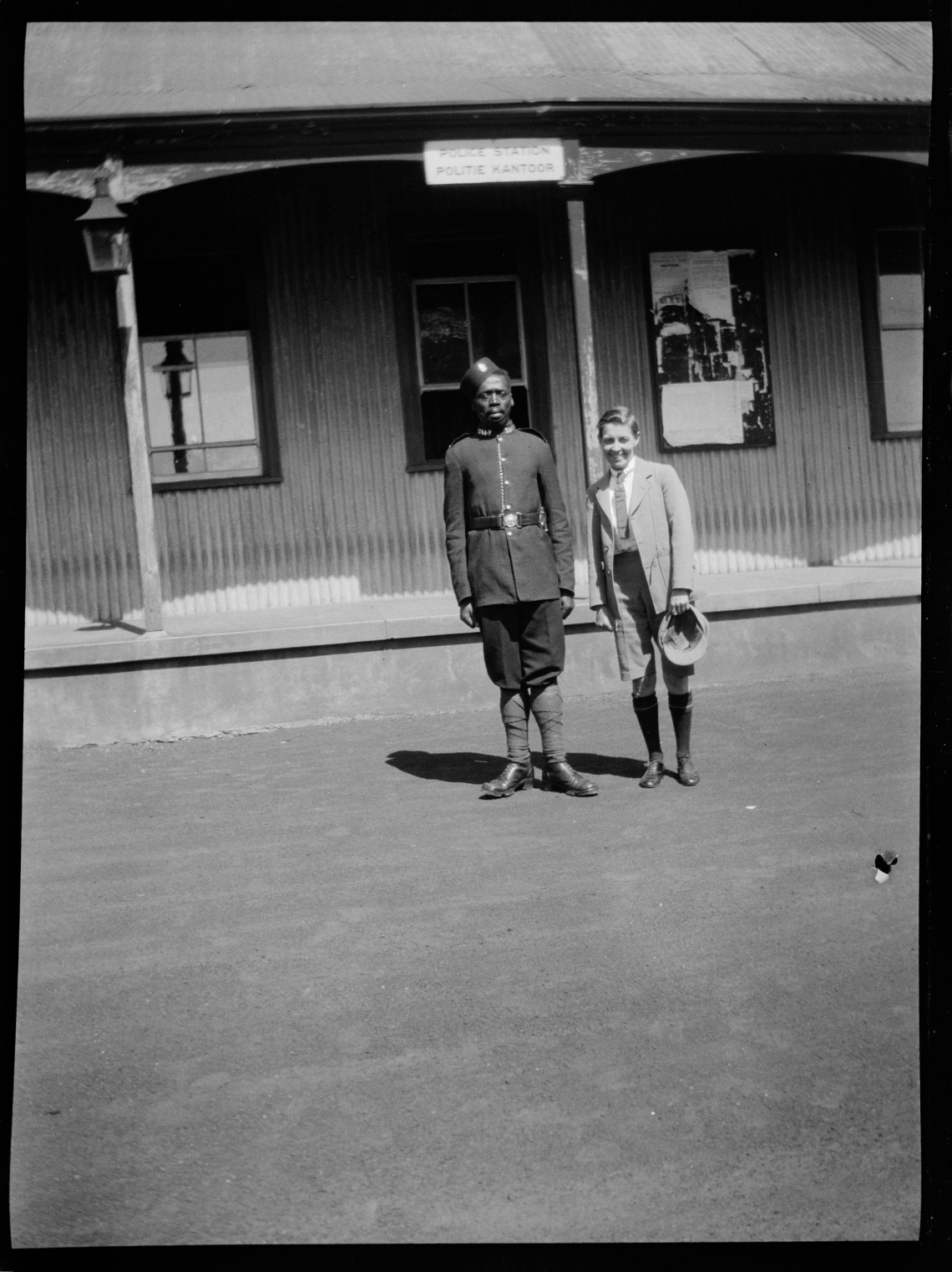 Effie Fellows with policeman