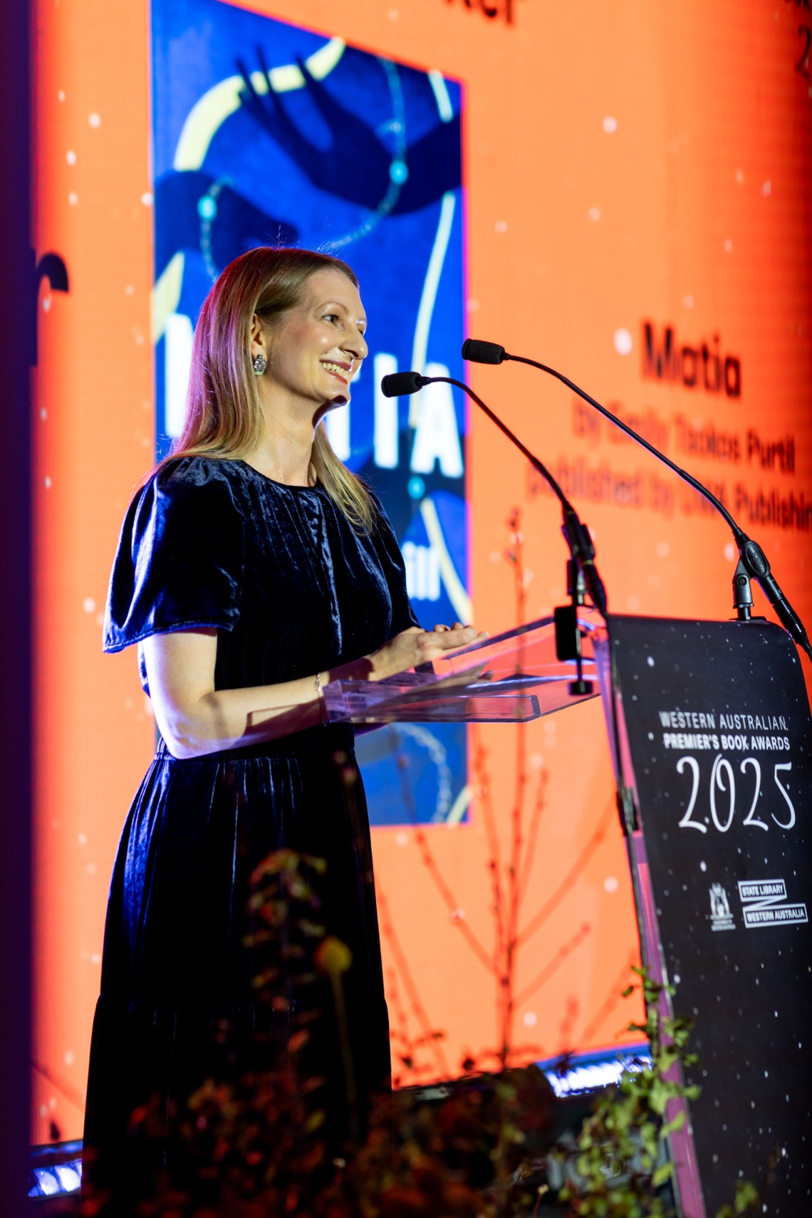 Emily Tsokos Purtill winner of the Emerging Writer award